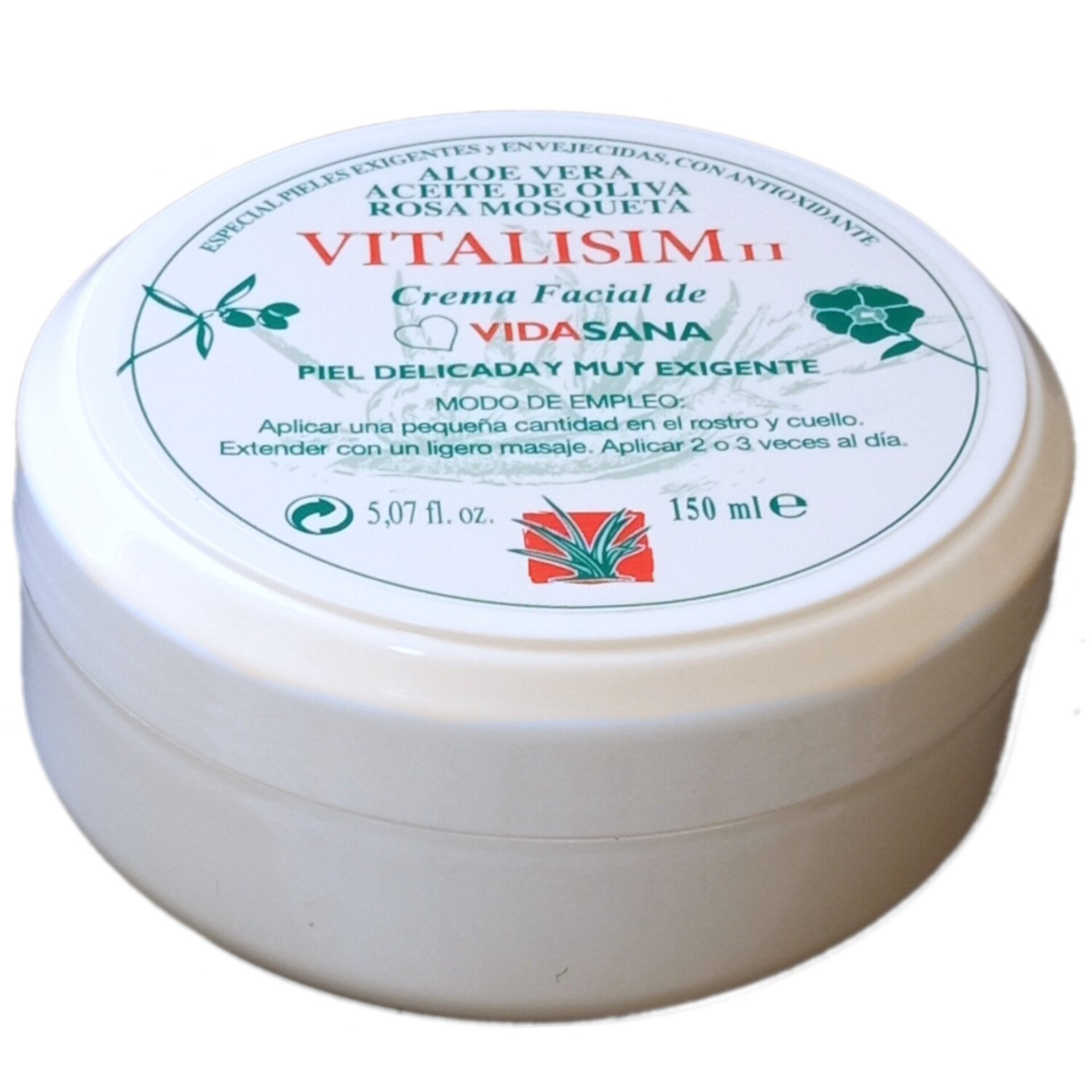Crema de Baba De Caracol Con Aceite De Rosa Mosqueta Y Aloe Vera. Tarrina 150 ml - 2