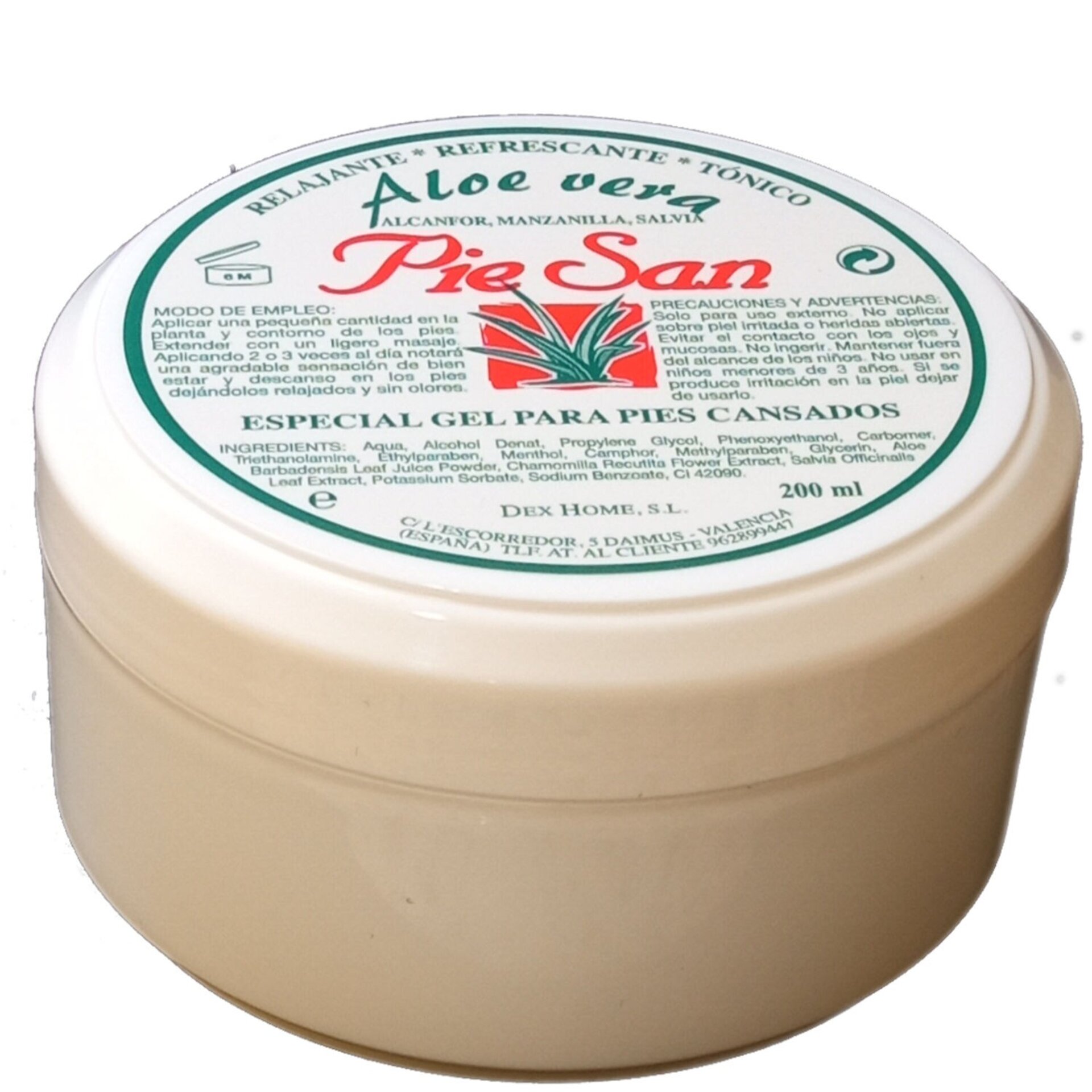 Piesan Gel. Para Piernas y Pies Cansados. Tarrina 200 ml - 2